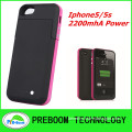 Free Shipping, New Design Phone Case with Power Bank for iPhone5 5s, 8 Colors for Choose